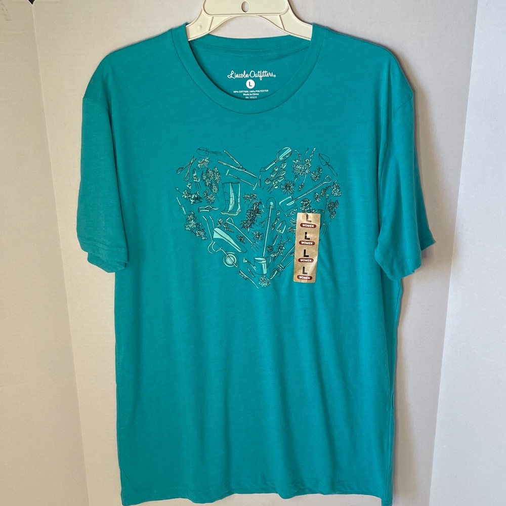 Lincoln Outfitters Women's Size Large Garden Tee Shirt NWT